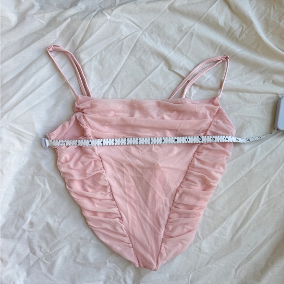 SHEIN Pink Ruffled Corset - Picture 3 of 4